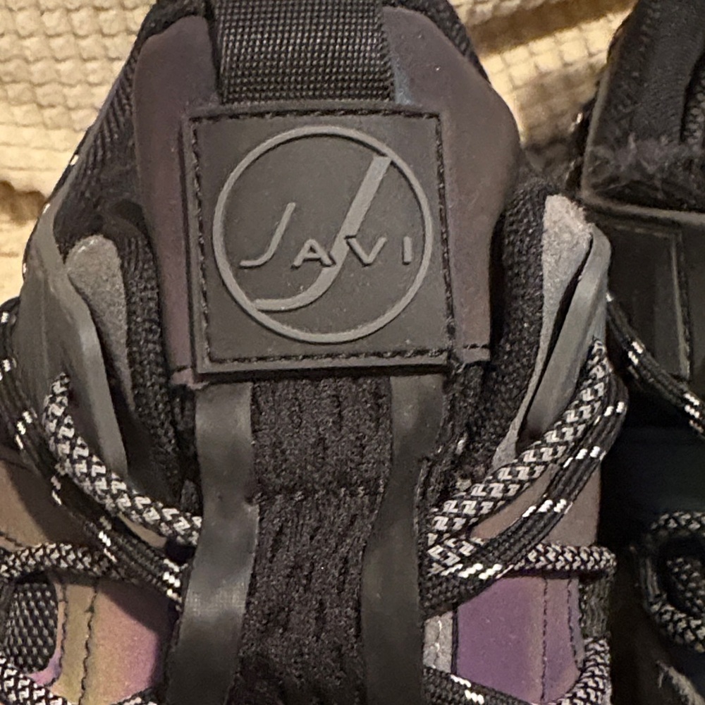 Men's Javi Black and purple iridescent Trail Sneakers - Picture 3 of 4